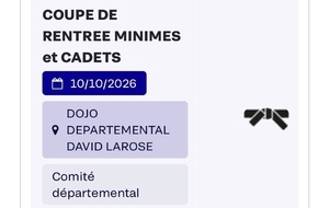 Coupe de rentrée Minimes Et cadets