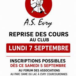 Reprise des cours saison 2026/2027