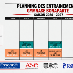 Planning Bonaparte saison 2026/2027